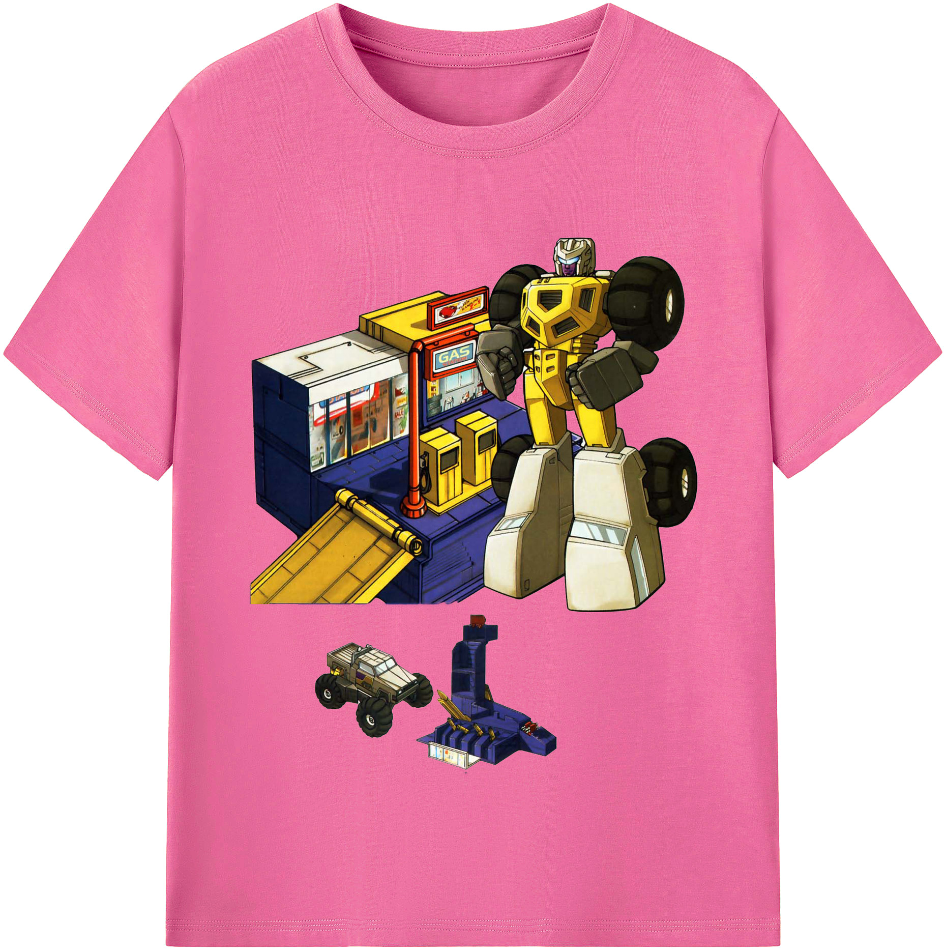 （画像用）  レディースカジュアルプリントTシャツ（綿100％）